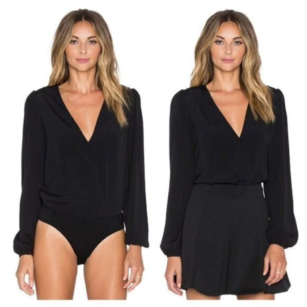 Lovers and Friends x REVOLVE Vision Long Sleeve Bodysuit - Black
